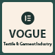 Vogue - Textile & Garment Industry Elementor Template Kit - ThemeForest Item for Sale